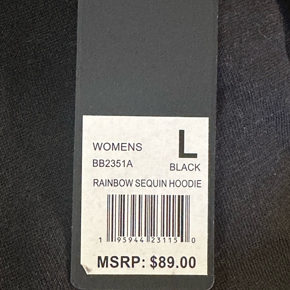 Bebe Sport Black Logo Hoodie - Picture 6 of 6